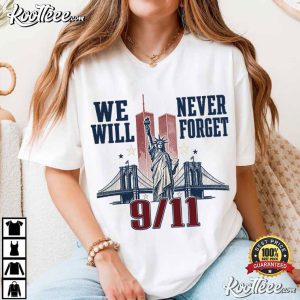 We Will Never Forget 911 American Patriot Graphic T Shirt (3)