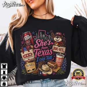 Texas Pride She's From Texas I Can Tell Western T Shirt (2)