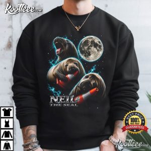 Neil The Seal Cute Animal Meme Moon Space T Shirt (4)