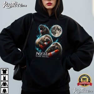 Neil The Seal Cute Animal Meme Moon Space T Shirt (1)