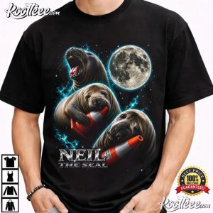 Neil The Seal Cute Animal Meme Moon Space T Shirt (3)