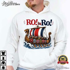 Norway Viking Longship Ro Ro Norse Football T Shirt (4)
