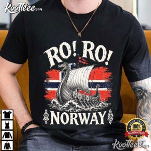 Ro Ro Norway Viking Longship Norway Flag Soccer T Shirt (1)