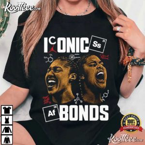 Sarah Strong And Azzi Fudd UConn Huskies Basketball Iconic Bonds T Shirt (2)