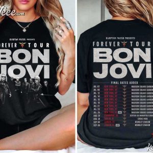 Bon Jovi Forever Tour 2026 80s Rock T Shirt (3)