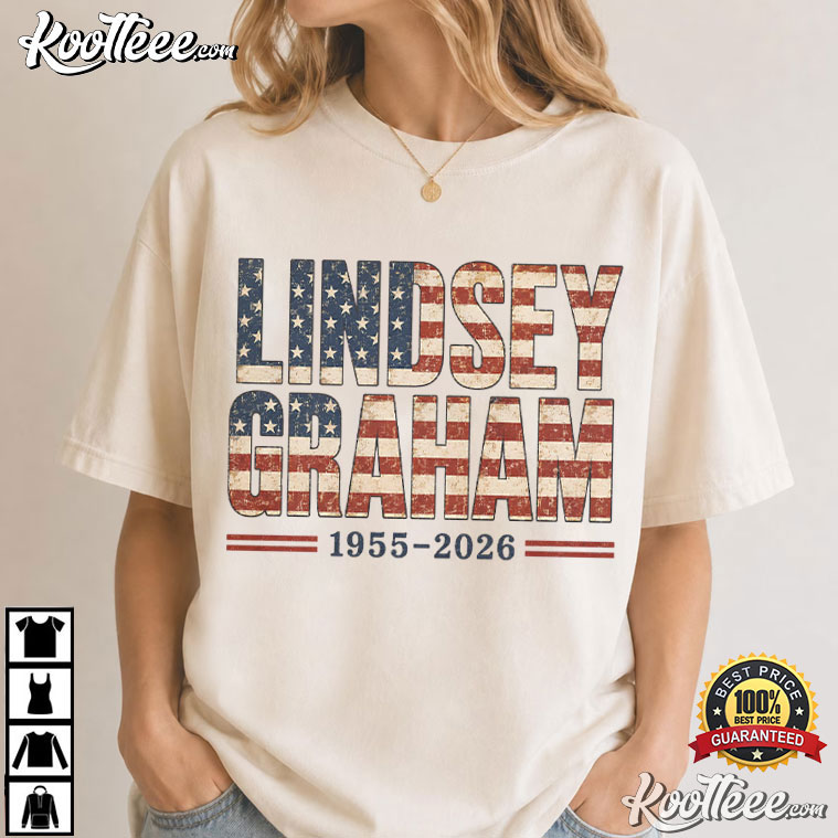 Lindsey Graham Memorial American Flag Patriotic Tribute T-Shirt Lindsey Graham Memorial American Flag Patriotic Tribute T-Shirt