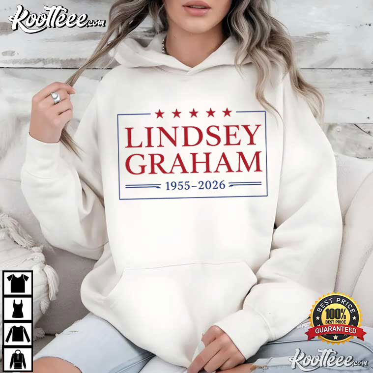 Lindsey Graham Memorial 1955-2026 Tribute Patriotic Political T-Shirt Lindsey Graham Memorial 1955-2026 Tribute Patriotic Political T-Shirt