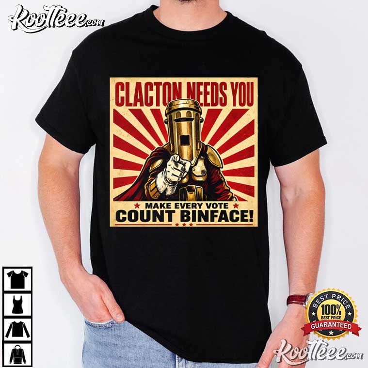 Count Binface Vote Binface Clacton Political Humour T-Shirt Count Binface Vote Binface Clacton Political Humour T-Shirt