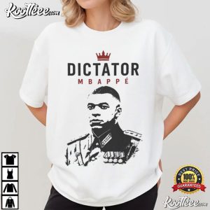 Dictator Kylian Mbappe Admiral General Propaganda Style Football T-Shirt Dictator Kylian Mbappe Admiral General Propaganda Style Football T Shirt (3)