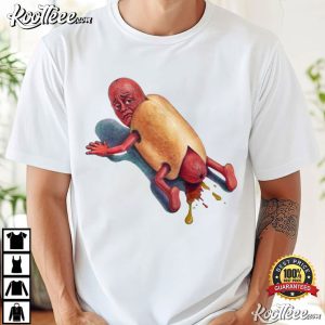Dirty Dog Fallen Hot Dog Art T Shirt (1)