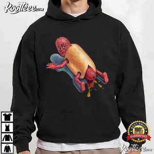 Dirty Dog Fallen Hot Dog Art T Shirt (2)