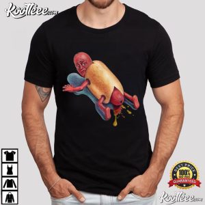 Dirty Dog Fallen Hot Dog Art T Shirt (3)