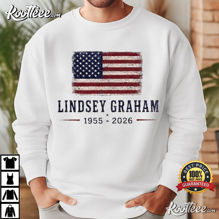 Lindsey Graham Memorial Patriotic USA Flag Tribute T-Shirt Lindsey Graham Memorial Patriotic USA Flag Tribute T-Shirt