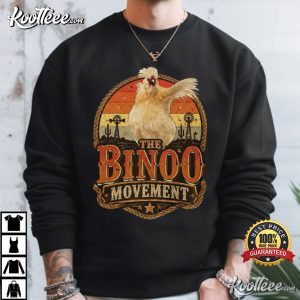 The Binoo Movement Fan Lovers Trendy Meme Chicken T-Shirt The Binoo Movement Fan Lovers Trendy Meme Chicken T Shirt (2)