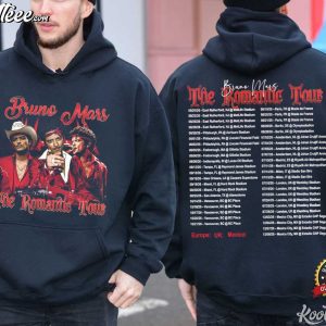 Bruno Mars The Romantic Tour 2026 Fan Merch Music T-Shirt Bruno Mars The Romantic Tour 2026 Fan Merch Music T Shirt (4)