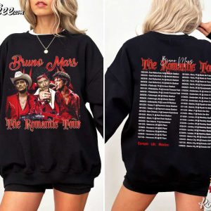 Bruno Mars The Romantic Tour 2026 Fan Merch Music T-Shirt Bruno Mars The Romantic Tour 2026 Fan Merch Music T Shirt (2)