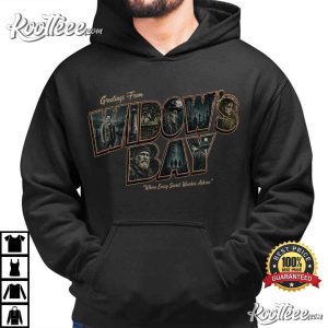Greetings From Widow’s Bay Vintage Coastal Horror Movie T-Shirt Greetings From Widow’s Bay Vintage Coastal Horror Movie T Shirt (2)