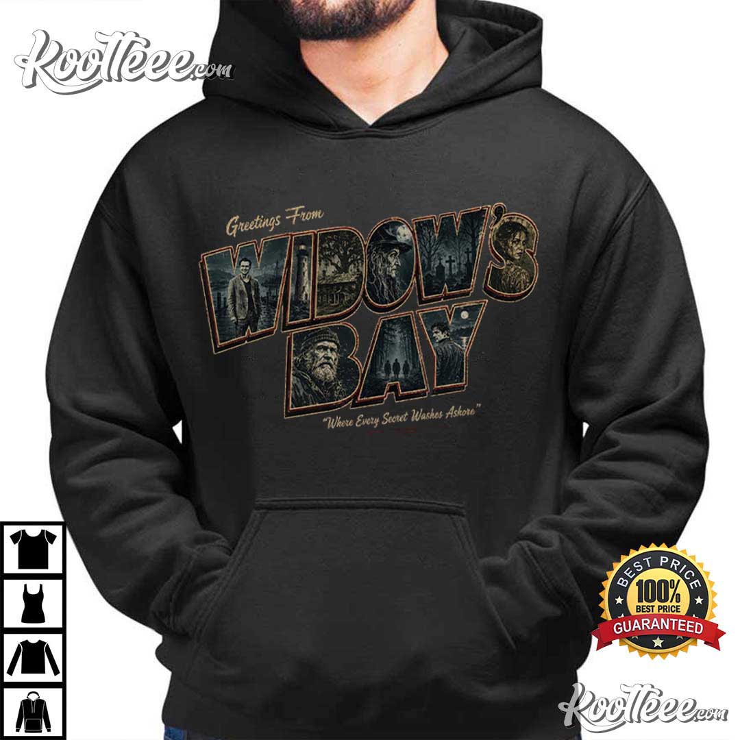 Greetings From Widow’s Bay Vintage Coastal Horror Movie T-Shirt