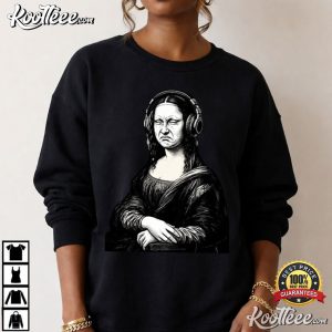 Mona Lisa Bass Face Funny DJ Music Lovers T Shirt (3)