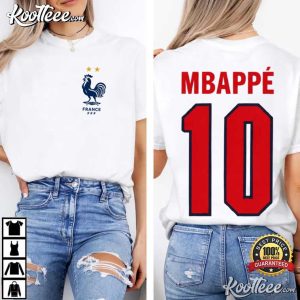 Mbappe Number 10 France Soccer Fan T Shirt (4)