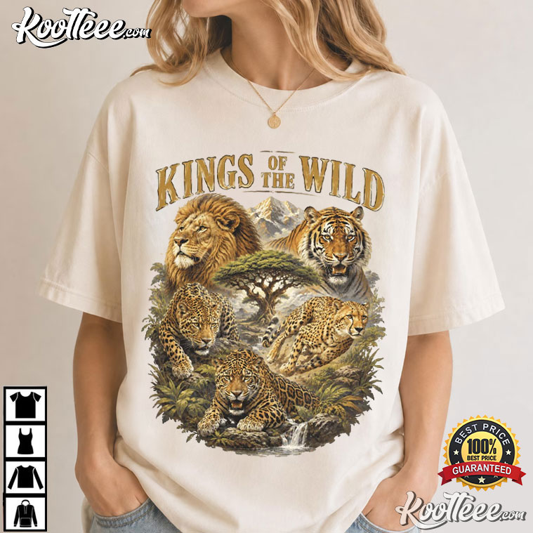 Big Cat Vintage Lion Tiger Safari Wildlife T-Shirt Big Cat Vintage Lion Tiger Safari Wildlife T-Shirt