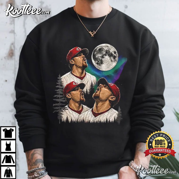 Randy Wolf Philadelphia Phillies Wolf Howling Meme T-Shirt Randy Wolf Philadelphia Phillies Wolf Howling Meme T-Shirt