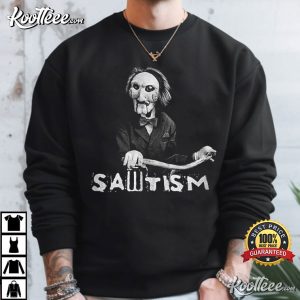Sawtism Saw Horror Movie T-Shirt Sawtism Saw Horror Movie T Shirt (4)