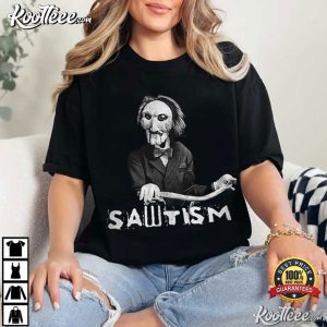 Sawtism Saw Horror Movie T-Shirt Sawtism Saw Horror Movie T Shirt (2)