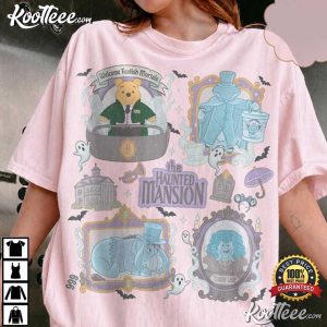 Winnie The Pooh Haunted Mansion Retro Halloween T Shirt (4)