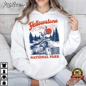 Yellowstone National Park Vintage Nature Lover T Shirt (3)