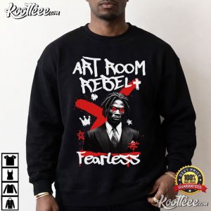 Art Room Rebel Fearless Graffiti Portrait T-Shirt Art Room Rebel Fearless Graffiti Portrait T Shirt (2)