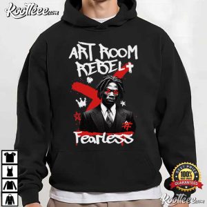 Art Room Rebel Fearless Graffiti Portrait T-Shirt Art Room Rebel Fearless Graffiti Portrait T Shirt (3)