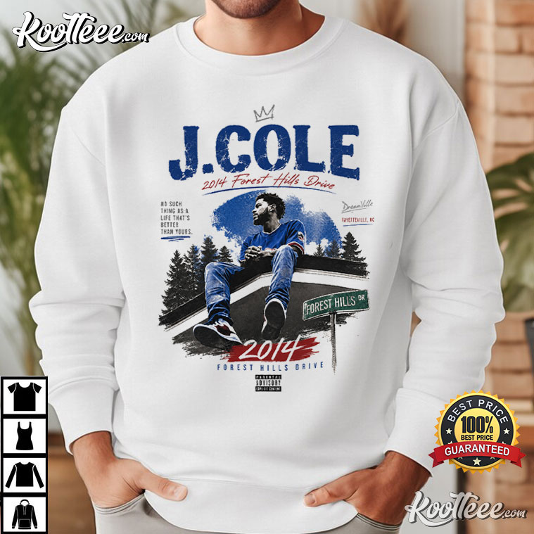 J Cole 2014 Forest Hills Drive Dreamville Rap Music T-Shirt J Cole 2014 Forest Hills Drive Dreamville Rap Music T-Shirt