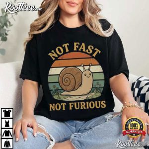 Not Fast Not Furious Funny Snail Pace Cute Vintage Sunset Slow Living T-Shirt Not Fast Not Furious Funny Snail Pace Cute Vintage Sunset Slow Living T Shirt (2)