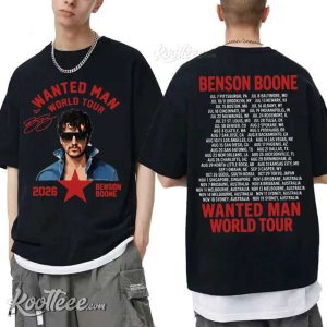 Benson Boone Wanted Man Tour 2026 Music Lovers Fan Merch T-Shirt Benson Boone Wanted Man Tour 2026 Music Lovers Fan Merch T Shirt (1)