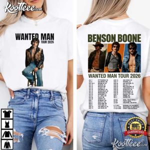 Benson Boone Wanted Man Tour 2026 Music T Shirt (4)