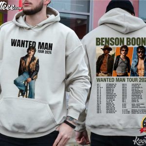 Benson Boone Wanted Man Tour 2026 Music T-Shirt Benson Boone Wanted Man Tour 2026 Music T Shirt (2)