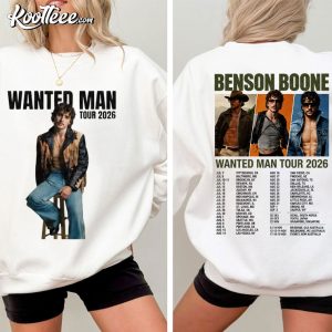 Benson Boone Wanted Man Tour 2026 Music T-Shirt Benson Boone Wanted Man Tour 2026 Music T Shirt (3)