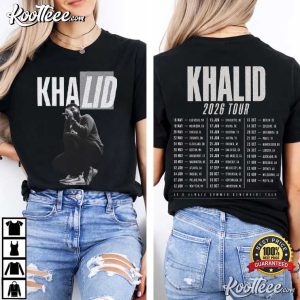 Khalid 2026 Tour Concert RnB Music T-Shirt Khalid 2026 Tour Concert RnB Music T Shirt (2)