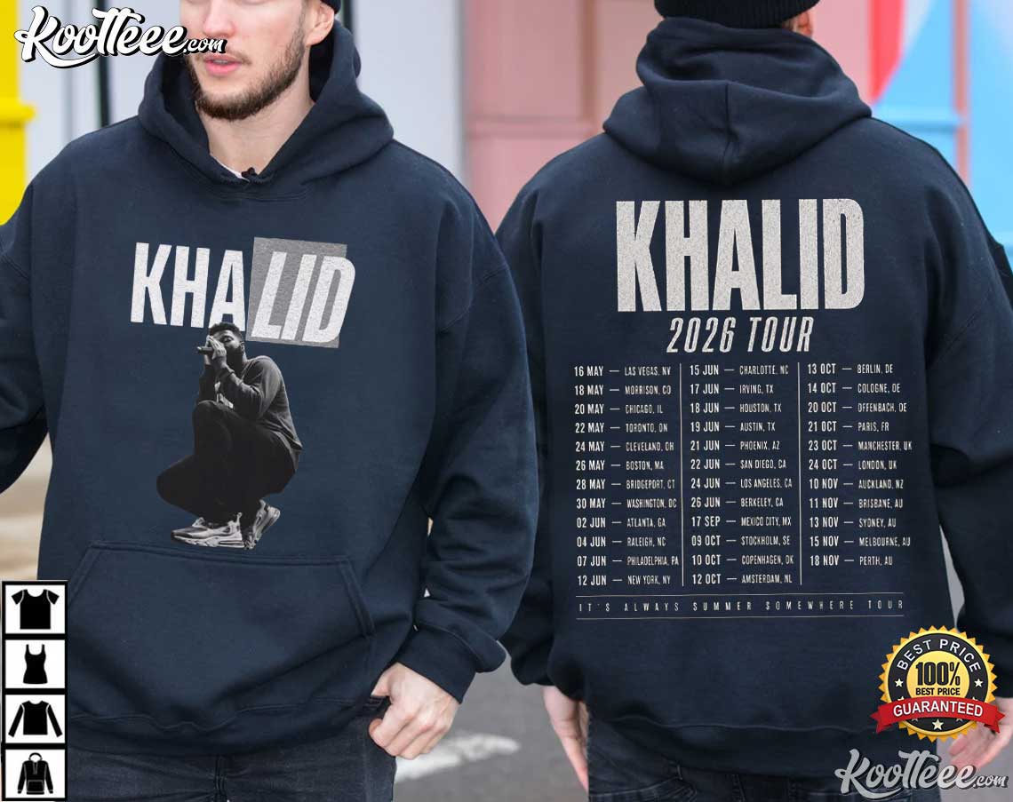 Khalid 2026 Tour Concert RnB Music T-Shirt Khalid 2026 Tour Concert RnB Music T-Shirt