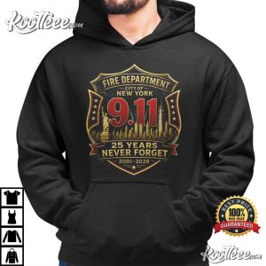 New York Fire Department Memorial 911 Never Forget T-Shirt New York Fire Department Memorial 911 Never Forget T Shirt (4)