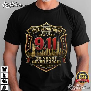 New York Fire Department Memorial 911 Never Forget T Shirt (1)