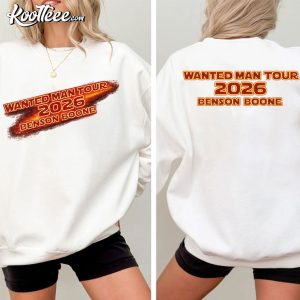 Wanted Man Tour 2026 Benson Boone Fan Merch T Shirt (4)