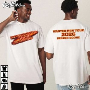 Wanted Man Tour 2026 Benson Boone Fan Merch T-Shirt