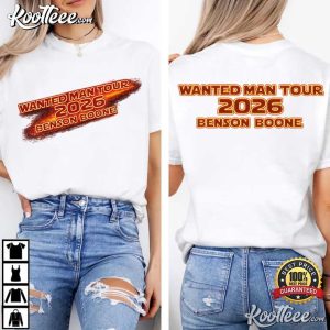 Wanted Man Tour 2026 Benson Boone Fan Merch T Shirt (2)