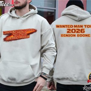 Wanted Man Tour 2026 Benson Boone Fan Merch T Shirt (3)