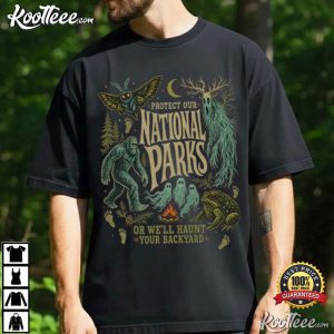 Protect Our National Parks Cryptid Hiking Nature Lover T Shirt (1)