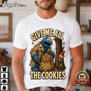 Give Me All The Cookies Cookie Monster Graphic T Shirt (1)