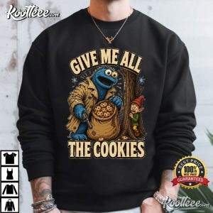 Give Me All The Cookies Cookie Monster Graphic T Shirt (3)