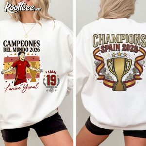 Spain 2026 World Cup Champions Lamine Yamal Football Fan T-Shirt Spain 2026 World Cup Champions Lamine Yamal Football Fan T Shirt (4)